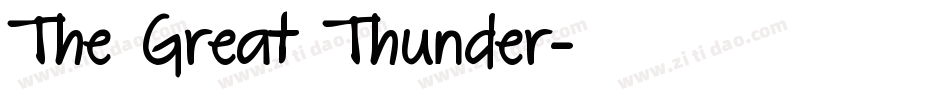 The Great Thunder字体转换